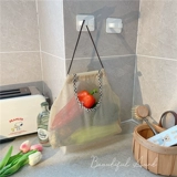 Сумка для хранения для домашнего использования для фруктов и овощей, сетчатая сумка с имбирем, подвесной органайзер, простой и элегантный дизайн