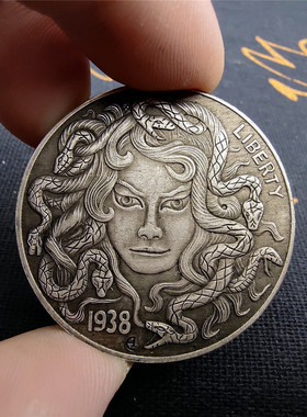 创意雕刻艺术硬币礼品乐美家复古
