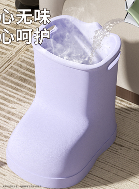 泡脚桶养生过膝过小腿家用洗脚恒温加高省水按摩桶靴儿童足浴盆