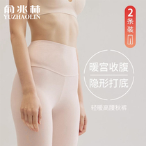 Pure Cotton Autumn Pants Womens Bottom Warm Lining Pants Line Pants Lady High Waist Thin with big code autumn and winter 2023 new hair pants