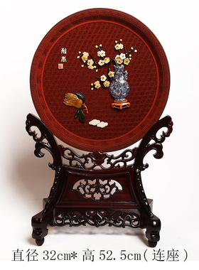 商务生日乔迁结婚台屏扬州漆器厂