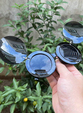 黑色翻盖米奇墨镜夜店气氛网红