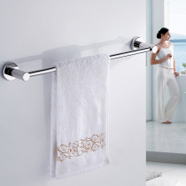 304 stainless steel single pole hanging towel rack bathroom cool towel bar toilet shelving towel rack hanging pole free of punch