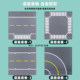 Children's puzzle traffic scene toy signal light model