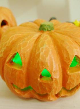 日本led灯拍摄道具万圣节南瓜