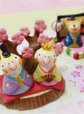 新款进口树脂和风女儿节系列底座