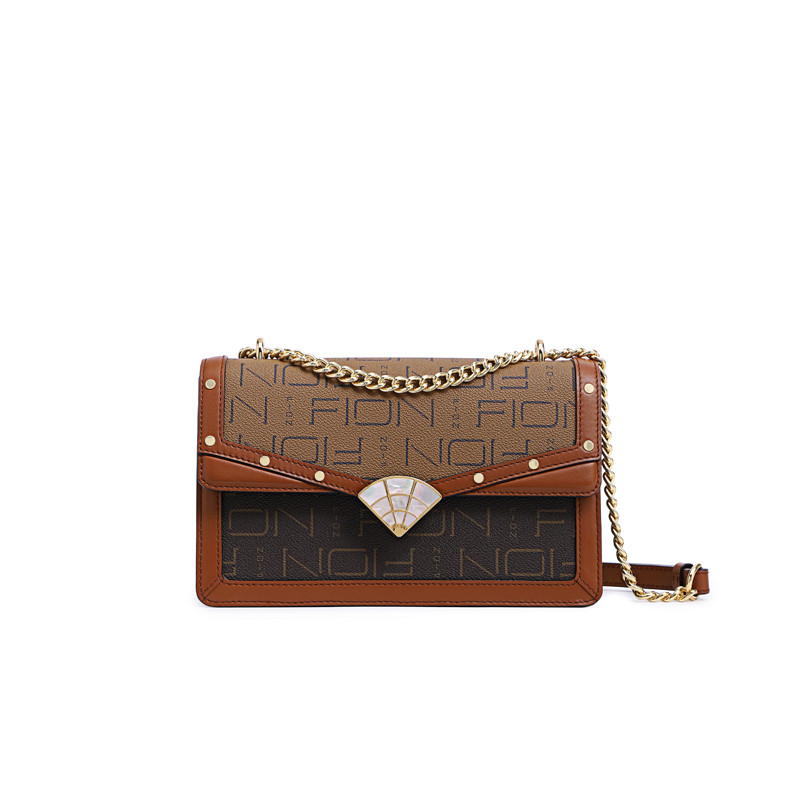 fion /菲安妮高级感轻奢2022单肩包 FION菲安妮小方包