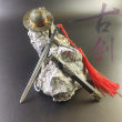 中国古风十大名剑合金模型男孩玩具迷你青铜古兵器创意摆件装饰品