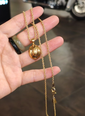 中古饰品中古品牌打标南瓜吊坠项链