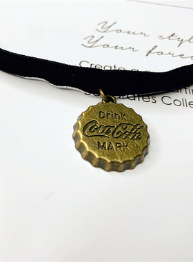 YOLO星球合金丝绒锁骨链六芒星潮