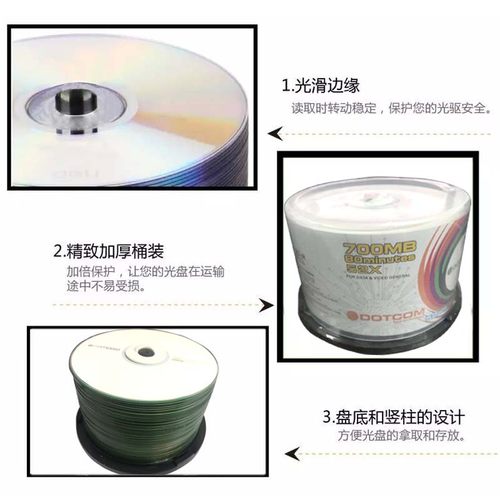 CD光盘VCD光盘MP3刻录光盘KDA空白盘CD-R刻录盘CD光碟片50片包邮 - 图2