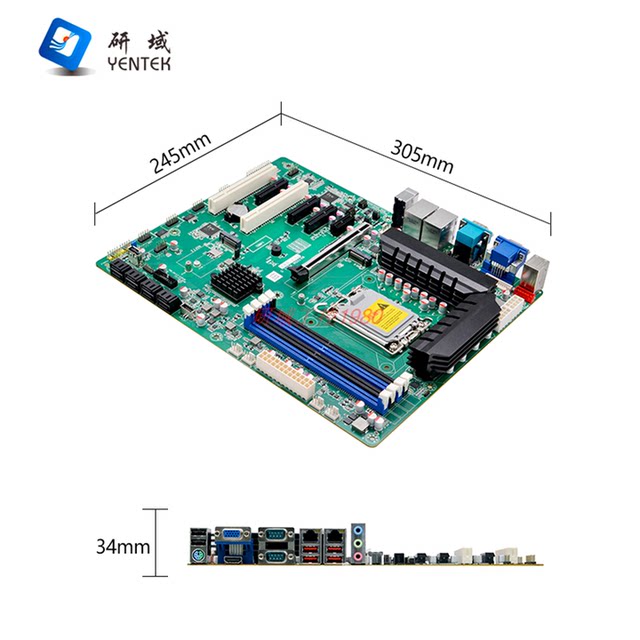 Yanyu 5G industrial control motherboard W671DM dual network 8-bay 12/13/14 generation dual HDMI server computer RAID