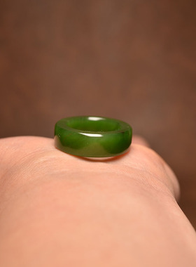 内径18碧玉籽料内径17戒指环17码