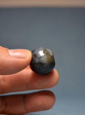 直径20青花籽料圆珠吊坠手串配珠