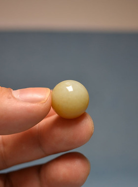 卡16红糖白玉圆珠子吊坠手串配珠