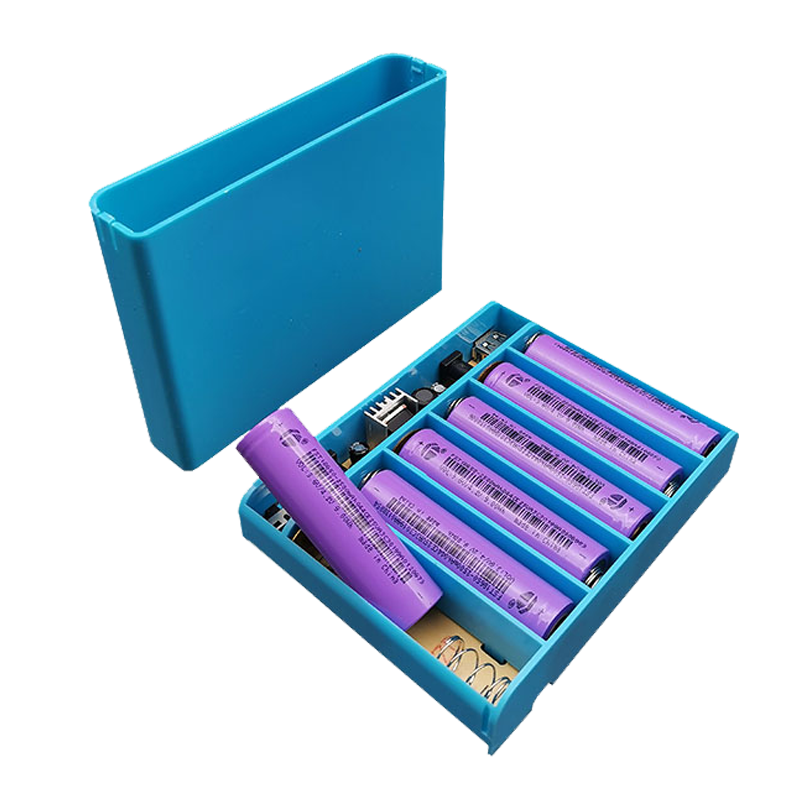 6节18650电池盒5V12V户外移动电源diy套件UPS免焊可拆卸充电宝盒-图3