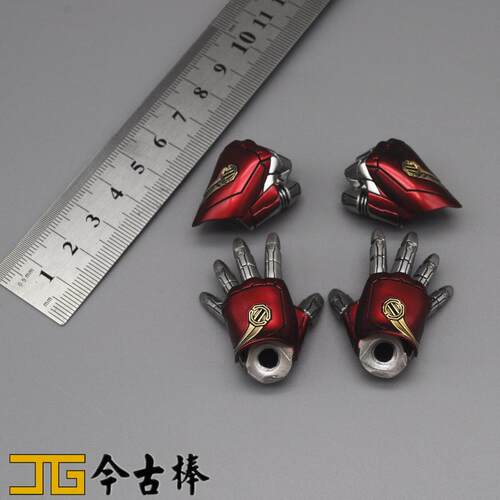 Hottoys1/6兵人模型 HT 钢铁侠 MK47 发炮手型 握拳手型 各一对 - 图2