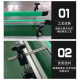 U-clip small T bracket assembly line guardrail side-mounted combined support adjustable M6 hole fixing seat belt machine accessories
