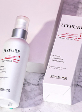 敏敏肌推荐！韩国院线DERMALINE爽肤水乳液200ML 补水不油腻修护