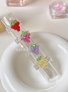 sanni甜美可爱酸甜水果草莓戒指