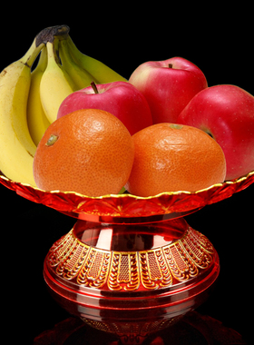 礼佛用品高脚贡盘供奉莲花