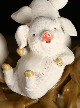 石湾公仔陶瓷人物招财五福临门