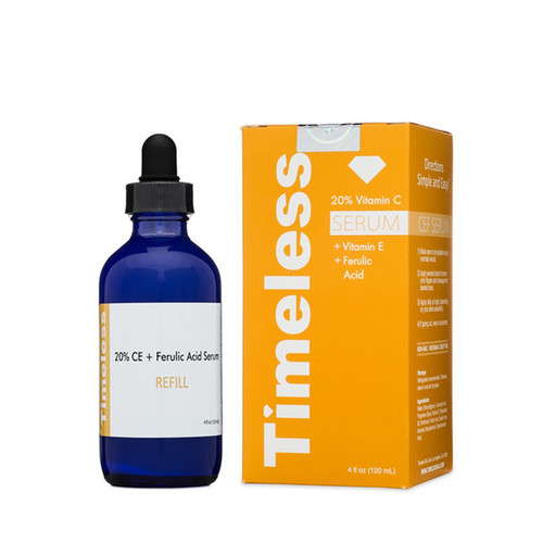 正品美国Timeless ha 20%VC  cef抗氧 提亮肤色淡化斑精华液120ml - 图0
