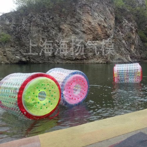 充气水上滚筒球户外广场乐园TPU耐寒新款加厚步行球滚桶户外儿童 - 图0