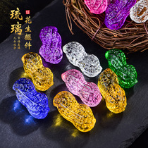Yellow Crystal Peanuts Pendulum with Festive Gifts Early Birth Your Wedding Celebration of Happy Family Wedding Gifts for Business Gift