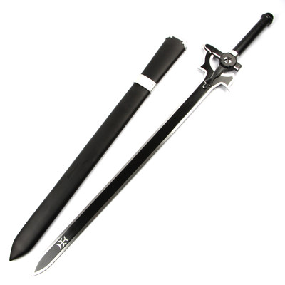 刀剑神域武器桐谷和人cos黑剑阐释者白剑逐暗者亚丝娜细剑1 1道具 虎窝淘