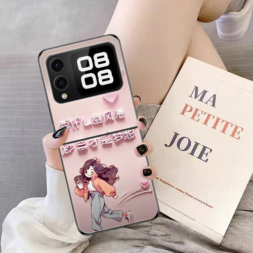 适用华为novaFlipS手机壳nova Flip S折叠屏新款高颜值防摔保护套钞票就是梦想鲜花网红个性时尚创意硬壳女潮 - 图2