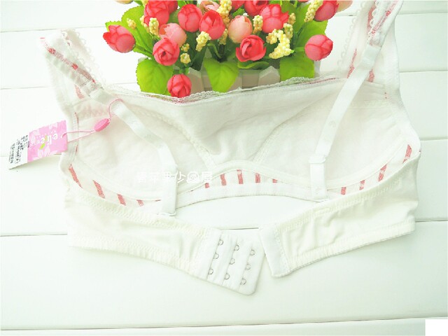 Yilanfen pure cotton light color girls bra 2 pieces