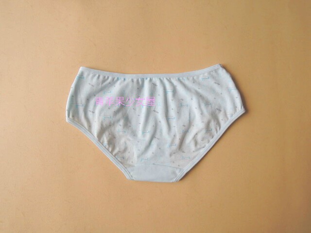 Cartoon student medium low waist girl underwear special price clearance