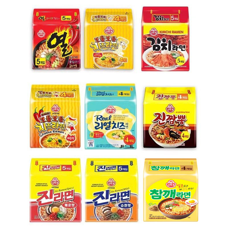 韩国不倒翁金拉面芝士方便面进口特浓真海鲜辣白菜韩式泡面夜宵