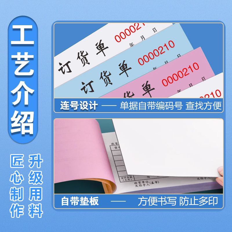 订货单三联定制配货购货销售合同瓷砖木门开货开单本售货收款单据 - 图2