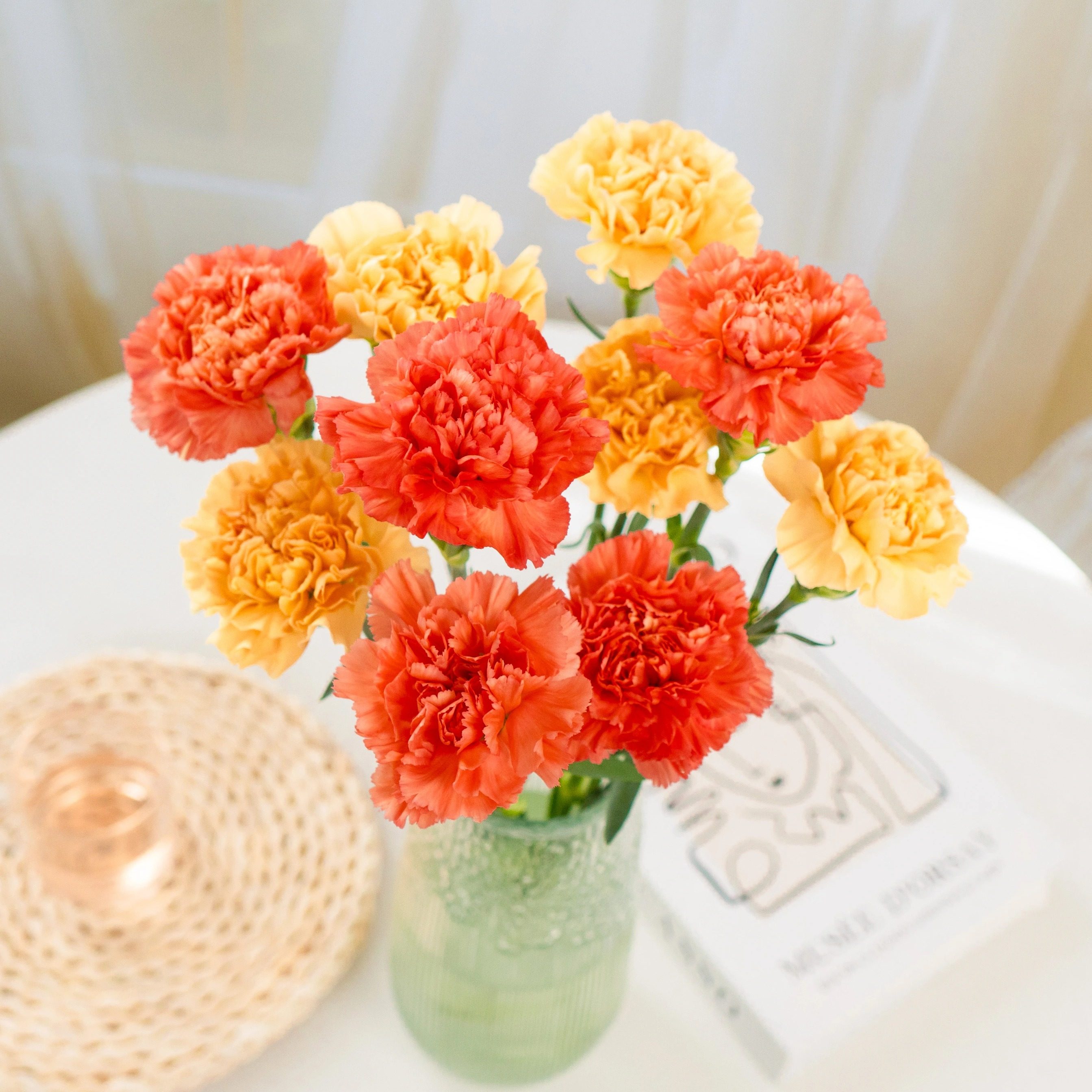 单头红粉康乃馨多头康乃馨鲜切花云南鲜花基地直发家用母亲节花束,淘宝优惠券,粉丝福利购,淘宝优惠卷