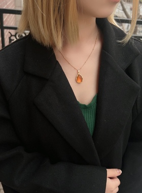 古董琉璃vintage复古项链