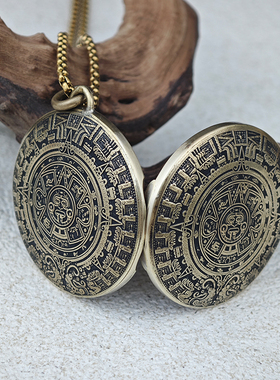 【币风堂】阿兹特克硬币照片记忆盒圣诞季创意礼物链子吊坠伴手礼