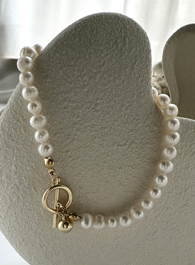 【99元3件】Siaon 原创天然淡水珍珠OT扣手链小众设计简约百搭