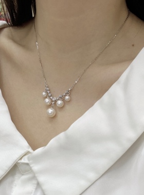 【99元3件】Siaon 施家珍珠流苏流星闪耀S925银项链