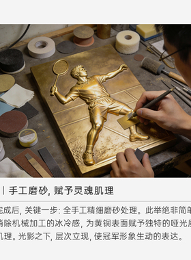 立体人像浮雕金属奖牌定制摆件