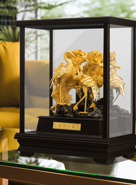 松龄鹤寿24k足金长辈送老人礼物