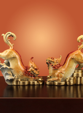 财富满溢全铜貔貅摆件招财礼品