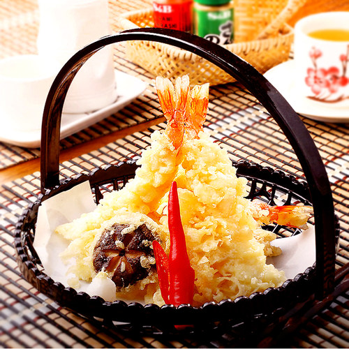 天妇罗炸物篮手提点心碟子面包蛋糕盘糕点主题餐厅创意餐具薯条篮 - 图1