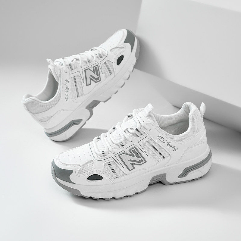 新百伦2026新款轻便休闲男鞋情侣款厚底增高舒适耐磨运动登山鞋,淘宝优惠券,粉丝福利购,淘宝优惠卷