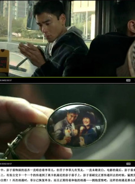 电影椭圆形纯铜毛衣链李菲儿同款