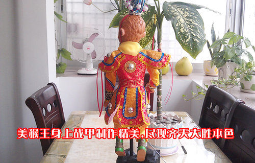 杖头木偶娃娃新款推荐孙悟空美猴王傀儡人偶可动玩具中国特色包邮 - 图1
