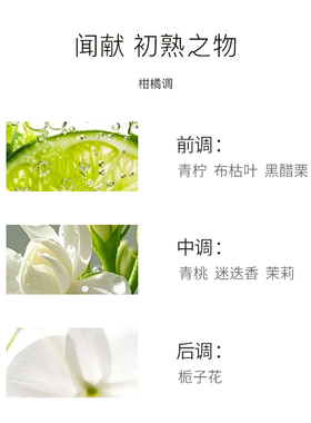 闻献羽化仙初熟之吻柔韧荆棘杉间30ml60ml90ml男女香水新品