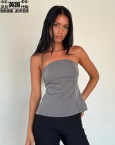 Motel Rocks womens clothing UK direct mail UO new products Mairi long truffle-back smear vests