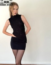 Motel Rocks womens clothing UK straight mail UO new Ember asymmetrical high collar long vest